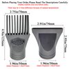 YingEnter Professional 1.77in/45mm Hair Dryer Nozzle Diffuser Hair Dryer Nozzle Comb Attachment Concentrator Replacement Blow Flat Hairdressing Salon Styling Tools,Type-C