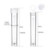 BKMAMLAB 50PCS 10ml Plastic Small Vials with Screw Caps Sample Tubes Cryotubes,PP Material, Free from DNase, RNase, Human DNA