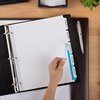 Avery 5-Tab Extra Wide Binder Dividers, Easy Print & Apply Clear Label Strip, Index Maker,White, 5 Sets (11440)