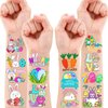 86PCS Easter Bunny Tattoo Temporary Tattoos Birthday Party Decorations Supplies Favors Decor Easter Egg Tattoos Stickers Cute Gifts for Kids Boys Girls Prizes Rewards Easter Carnival