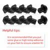 48 Pieces Rubber Grate Feet Rubber Foot Replacements Compatible with GE WB2K101 Gas Range Burner Grate, Replace Part Number WB02T10461, AP2622260, PS241358
