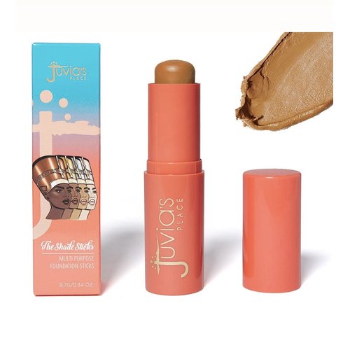 Juvia's Place Shade Stick Foundation, Concealer, Contour, Mauritania, Tan w/Neutral Golden Undertone, 34 oz