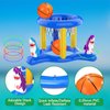 Cicosovea Pool Toys Pool Floats for Kids Adult, Inflatable Pool Basketball Hoop & Ring Toss Game, Swimming Pool Games for Adults and Family, Outdoor Party Pool Floats Water Toy for Kids Age 4-8-12