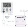 Refrigerator Thermometer Digital - Fridge and Freezer Alarm Alert When Temperatures Drop - Ideal Fridge Freezer Thermometer with Alarm and Max Min