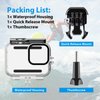 HONGDAK 196ft/60m Waterproof Housing Case for GoPro Hero 12 11 10/9 Black, Protective Underwater Dive Housing Shell with Bracket Accessories for Go Pro Hero12 Hero11 Hero10 Hero9 Action Camera