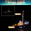 Mililier LED Light Kit for Lego 21350 Jaws Set,Compatible with Lego 21350 Building Blocks Model(Not Include Blocks Set)