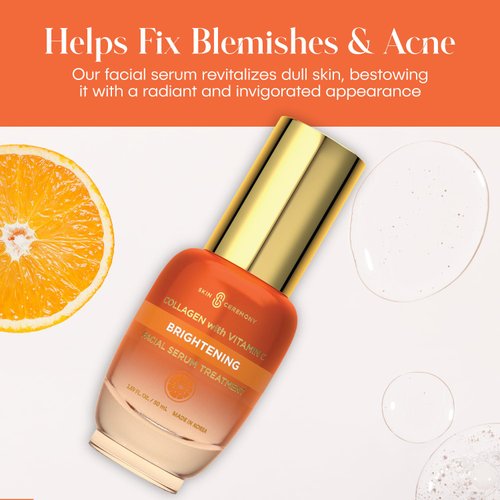 Skin Ceremony Collagen & Vitamin C Nourishing Facial Serum - Promotes Brighter, Smoother Skin Compexion - Repairs Dull, Depleted Skin - Skin Care Made in Korea - 1.69 FL.OZ.