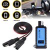 Ankuee 4.8A Motorcycle Phone Charger, Vehicle Waterproof Dual USB Quick Charge QC3.0 PD3.0 USB Charger SAE to USB Adapter with Voltmeter ON/Off Switch, Universal for Phone Tablet GPS & More