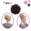 JUVABUN Curled Clip in Hair Buns -Medium Brown| Hair Bun Maker | Hair Buns Hair Piece| Curled Hair Bun Scrunchie | Everyday Wear | Washable & Realistic|Hair Bun Clip -Medium Brown