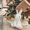 WEIGEDU Rabbit Bunny Stuffed Animals Plush Toys with Pink Ears for Kids Girls Boys Girls Babies Birthday Easter Christmas Bedtime Gifts, Off White