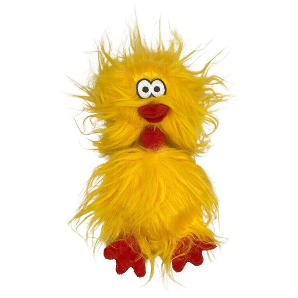Glory To Dog Phyllis The Crazy Chicken Plush and Squeak Small and Medium Breed Dog Toy