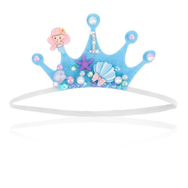 AMCAMI Ocean Elastic Headband Blue Ocean Party Decorations Ocean Crowns for Women Ocean Ocean Hair Accessories for Girls