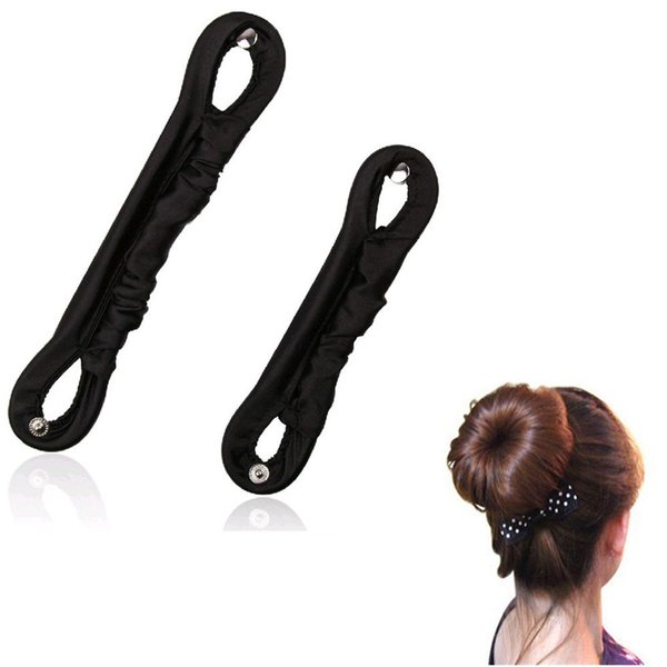 AnHua® Lady Magic Silk Wire Hair Donut Bun Maker Former Shaper Styling Roll Updo Styler Clip Twist Tool Curler Hair Tool Styling Accessories (L+S)