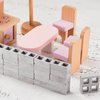 Deekin 100 Pcs Mini Cinder Blocks 1/12 Scale Mini Bricks Miniature Building Blocks for Dollhouse Accessories DIY Construction Toys Supplies