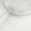 SWEETV Bride Wedding Hair Pins Crystal Bridal Hair Accessories,2pcs Crystal Wedding Hair Pieces, Bridal Hair Clips Set Handmade Rhinestone Bridal Hair Pin Jewelry for Women,Girls,Bridesmaids