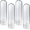 HQSLsund 4 Pack Electric Toothbrush Head Holder Storage Case Toothbrush Holder, Electric Toothbrush Holder, No Mess, Hygienic Toothbrush Head Holder, No Grime Build-Up, Transparent
