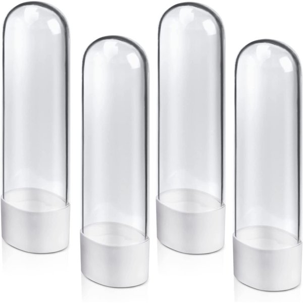 HQSLsund 4 Pack Electric Toothbrush Head Holder Storage Case Toothbrush Holder, Electric Toothbrush Holder, No Mess, Hygienic Toothbrush Head Holder, No Grime Build-Up, Transparent