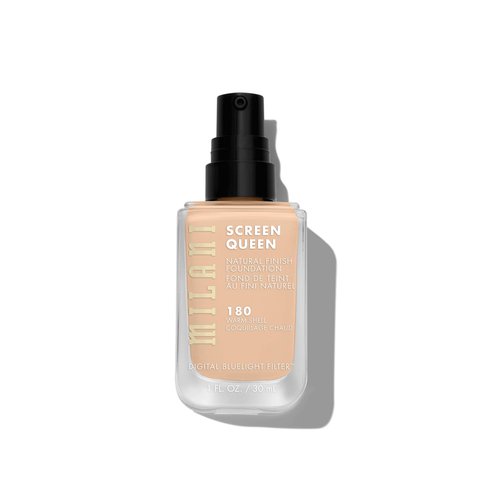 Milani Screen Queen Liquid Foundation Makeup - Cruelty Free Foundation With Digital Bluelight Filter Technology (Warm Shell)