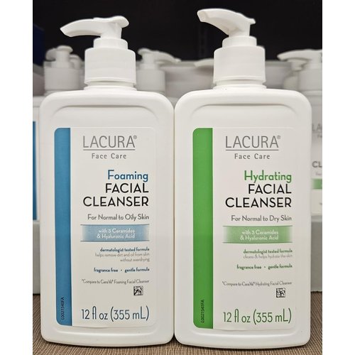 Face Care Foaming & Hydrating Lacura Facial Cleanser 12fl oz 355ml (Two Bottles)