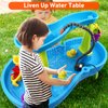 Water Table Pump, Pump and Splash Shady Oasis, Summer Outdoor Splash Table Toys for Kids, Water Table Accessories