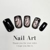 Black Press on Nails Short Square Fake Nails Black Butterfly Glue on Nails Full Cover Glossy Acrylic Nails Rhinestone Stick on Nails Reusable Luxury Artificial Nails for Women Girls Manicure 24Pcs