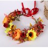 Vivivalue Wedding Flower Crown Women Flower Headband Floral Headpiece Halo Party Prom Photos