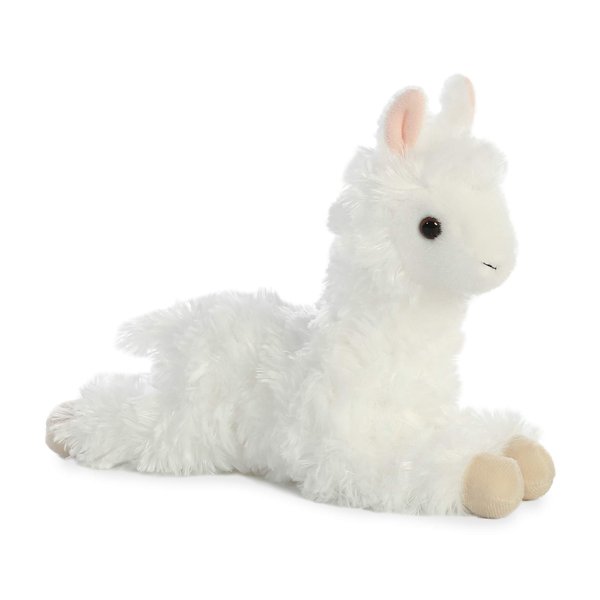 Aurora® Adorable Mini Flopsie™ Ansy Alpaca™ Stuffed Animal - Playful Ease - Timeless Companions - White 8 Inches