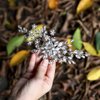Jakawin Rhinestone Bride Wedding Hair Piece Crystal Hair Comb Flower Headpiece Bridal Hair Accessories for Women HC134