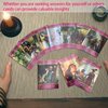 Yitengteng Romance Angel Hologram Tarot Cards Set with Bag, Oracle Cards Future Telling Tarot Card with Flash Effect, Fate Divination Card Party Table Game Gift for Beginners