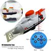 Tipmant RC Submarine Toy Remote Control Boat Underwater Diving Waterproof for Fish Water Tank Kids Birthday Gift (White)