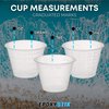 EpoxyStix Disposable Measuring Cups Combo Pack for Mixing Epoxy Resin - Pack of 25 Clear 10 Oz Cups and 100 1 Oz Medicine Cups - Includes 50 Mixing Sticks and 2 Pairs of Nitrile Gloves