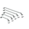 HEALTHLINE Grab Bar, Knurled Chrome Trading (24")