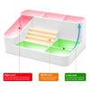 Anrui Nail Drill Machine & Bits Storage Box, Plastic Nail desk organizer of 28 Holes Nail Drill Holder, Professional Nail Drill Grinding Bit Holder Box for Manicure tools - White