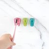 AUEAR, Toothbrush Head Covers with Suction Cup Anti Dust Toothbrush Cover Great Protective Case for Home Travel Outdoor & Camping (6 Pack)