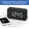 Jensen JCR-229 FM Digital Dual Alarm Clock Radio,Gray