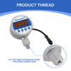 MEASUREMAN 3-1/8" Dial Size Stainless Steel Industrial Digital Pressure Control, Pressure Switch, 1/4" NPT Lower Mount, -15-0psi Vacuum, 110VAC, 0.5% Accuracy, LED Display