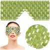 Jade Eye Mask Stone Eye Mask Hot or Cold Using Jade Mask Green Jade Facial Eyes Sleeping Mask Relief Eye Cover for Women Men Soothing, Cooling and Relieving
