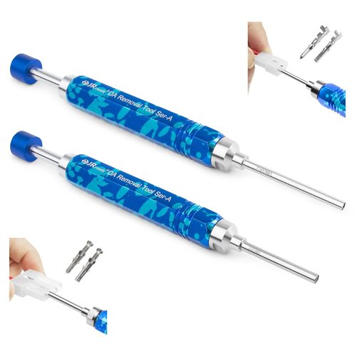 JRready ST5265 Molex Pin Extractor Tool for Molex .062" & .093” Pin and Socket Connectors, 2PCS Tube Type Ejector Rod Insertion Tools