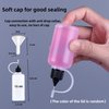 KIGITIK 40 Pcs Precision Tip Applicator Bottles, Liquid Dropper Bottles, Glue Applicator Bottles, for Acrylic Painting, DIY, Pigment, Quilling, Craft, Oil (15ml)