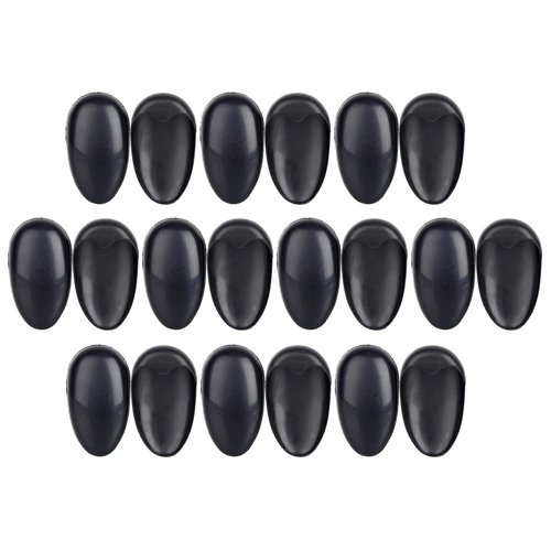 10Pairs Black Plastic Professionale Hair Salon Ear Cover Pads Sheets Ear Protector Hairdressing Dye Coloring Caps Ear Prtotection Earmuff for Hair Salon Hair Coloring Hair Treatment