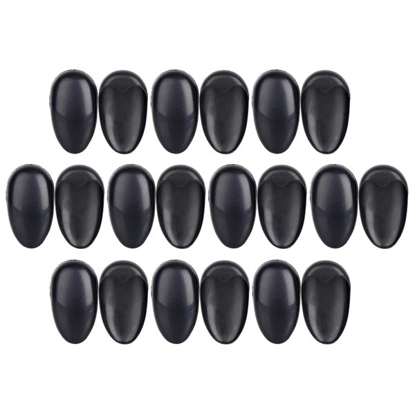 10Pairs Black Plastic Professionale Hair Salon Ear Cover Pads Sheets Ear Protector Hairdressing Dye Coloring Caps Ear Prtotection Earmuff for Hair Salon Hair Coloring Hair Treatment