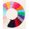 jollybows 20pcs Baby Girls Nylon Headbands Turban Hair Bows Hair Band Elastic Hair Accessories for Kids Toddlers Infants Newborn
