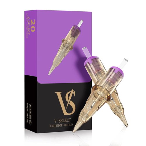 EZTAT2 Tattoo Cartridge Needles - 20Pcs #10 (1RL) Permanent Makeup SMP Bugpin Round Liner 0.30mm Microblading Hair Scalp for Tattoo Pen Rotary Machine Supply - V-SELECT