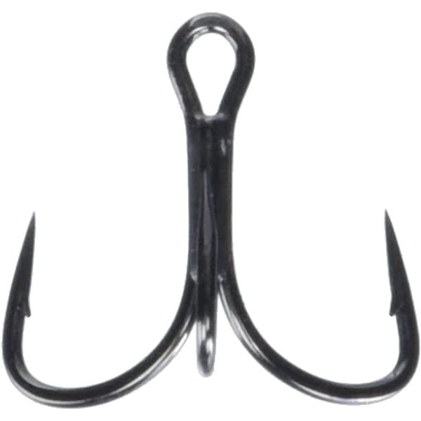 Mustad UltraPoint KVD Elite Series Round Bend Treble Hook with 1 Extra Strong/Standard Length Hook (Pack of 11), Black Nickel, 2