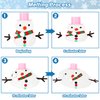 EOBOH 3 Pack Snowman Kit, Christmas Melting Snowman Crafts DIY Snowman Kit, Build a Snowman Winter Christmas Activities Set Indoor, Snowman Creative Modeling Clay for Family School Party Favor