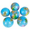 World Globe Squeeze Ball Bunch Stress Ball, Stress & Anxiety Relief Toy, Planet Earth, 3" (12-Pack)