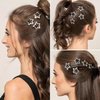 Y2K Star Pendant Hair Clips Kawaii Hair Clips Non Slip Metal Snap Hair Clips Y2K Hair Accessories Snap Hair Barrettes Emo Hair Clips for Women 18 PCS