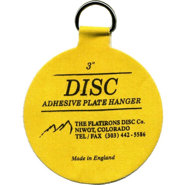 Flatirons Disc Adhesive Medium Plate Hanger Set (4 - 3 Inch Hangers)