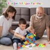 LIMYIOM 64Pcs Tetra Tower Game, Stack Attack Family Board for 2 Players Family Games, Building Blocks Stacking Balance Games Toys for Kids, Adults, Friends, Classroom, Family and Travel Party
