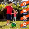 Nerf Kids Foam Mini Soccer Ball - Proshot Youth Soccer Ball - 7" Indoor + Outdoor Ball for Kids + Toddlers -Green/Blue